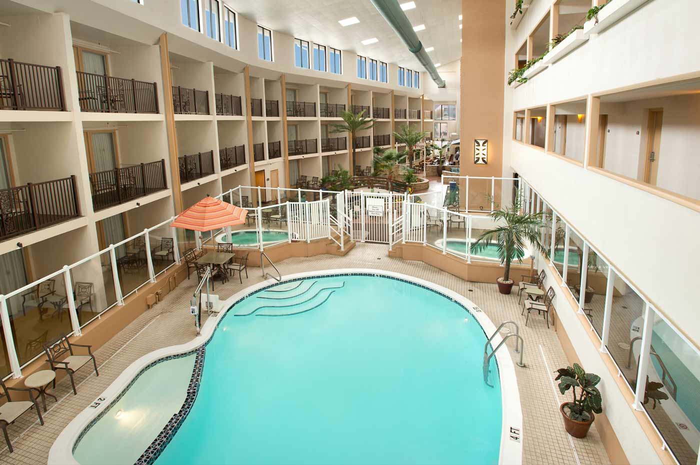 quality inn oceanfront indoor atrium pool and hot tub