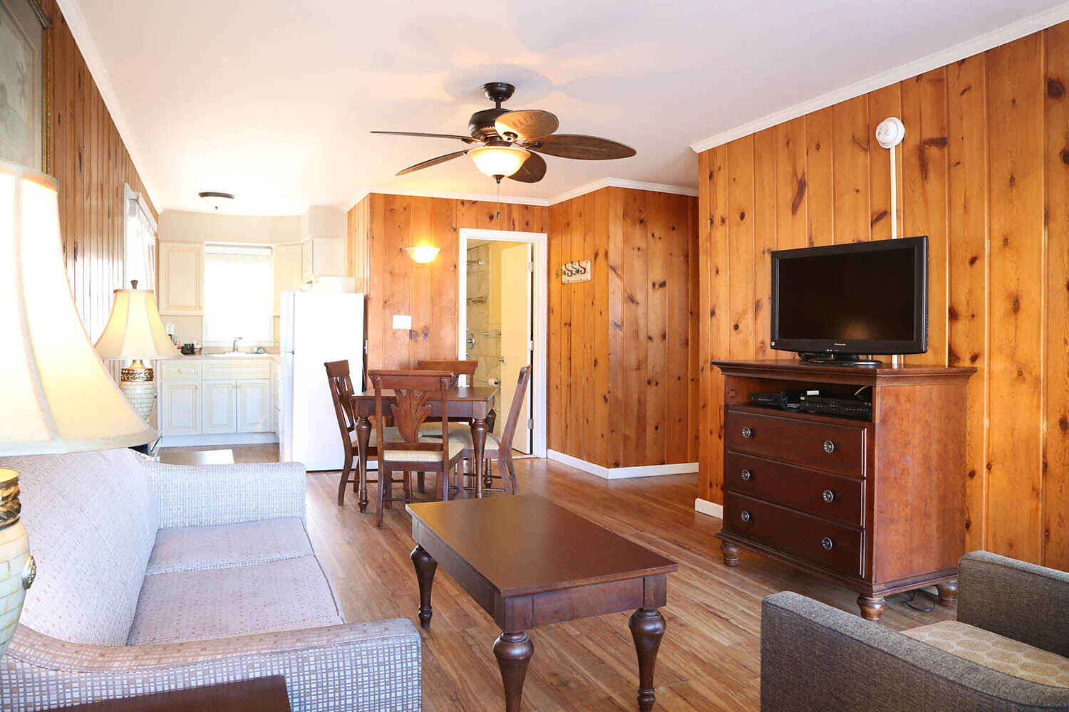 dining area view and television